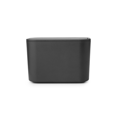  MINDSET KOYU GRİ PLASTİK KÜÇÜK ÇÖP KUTUSU 15X8.6X9.9CM - 1