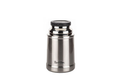 GRİ PASLANMAZ ÇELİK KAŞIKLI YEMEK TERMOSU 700ML - 4