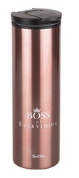 ROSE GOLD BOSS YAZILI KAHVE BARDAĞI 440ML - Thumbnail