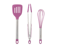 SİLİKON VİŞNE 3LÜ METAL DETAYLI BÜYÜK HAZIRLIK SETİ - Tantitoni