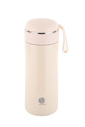 OKADI AÇIK PEMBE DESENLİ SÜZGEÇLİ PASLANMAZ ÇELİK TERMOS 350ML - Tantitoni