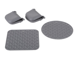 SİLİKON GRİ 4 PARÇA NİHALE TUTAMAÇ SETİ - TANTİTONİ