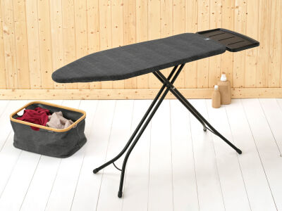 124X45CM (C) BUHAR KAZANI STANDLI DENIM BLACK DESENLİ ÜTÜ MASASI - SSUH - 2