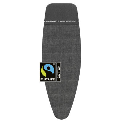 135X45CM (D) ÜTÜ MASASI KILIFI-DENIM BLACK-8MM SÜNGERLİ - 1