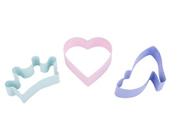 3 PARÇA KARIŞIK ŞEKİLLİ PASLANMAZ ÇELİK KURABİYE KALIBI SETİ - Tantitoni