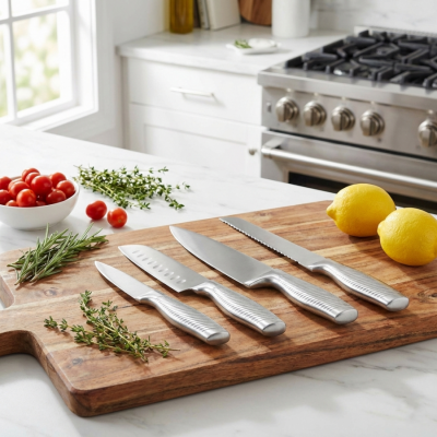 4 PARÇA PASLANMAZ ÇELİK BIÇAK SETİ - 2