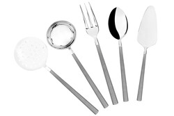 5 PARÇA DUBLIN MAT SİMLİ GRİ BÜYÜK SERVİS TAKIMI - Tantitoni