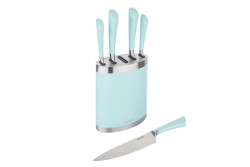 6 PARÇA MINT PASLANMAZ ÇELİK BLOKLU BIÇAK SETİ - TANTİTONİ