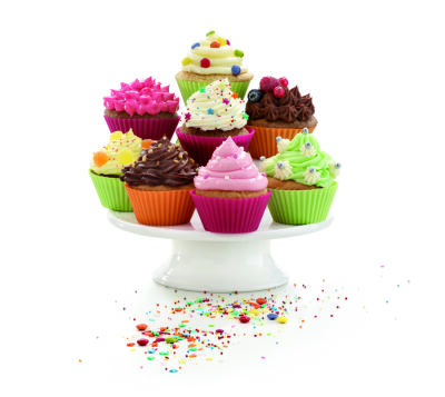 6 PARÇA RENKLİ SİLİKON MUFFIN KALIBI SETİ 7CM - 4