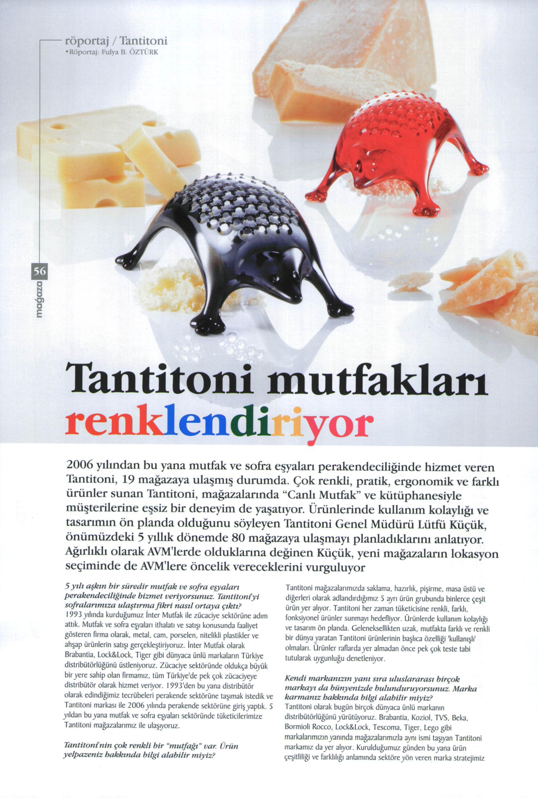 Habertürk Gazetesi - Tantitoni mutfakları renklendiyor