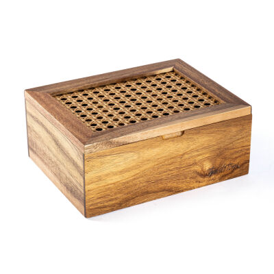 AKASYA AĞACI HAZERAN POŞET ÇAY KUTUSU 21X16CM - 1