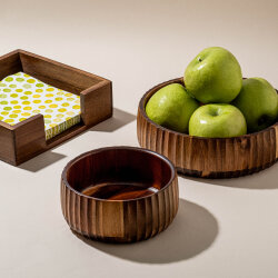 AKASYA AĞACI TIRTIKLI KASE 22X6CM - TANTİTONİ (1)