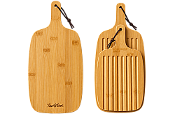 BAMBU 2Lİ EKMEK KESME VE SUNUM TAHTASI SETİ 38CM-28CM - TANTİTONİ
