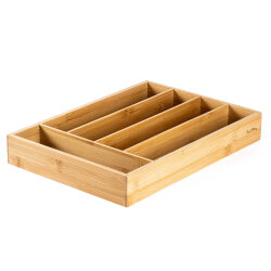 BAMBU ÇEKMECE İÇİ ÇATAL KAŞIK BIÇAK TEPSİSİ 35.5CM - TANTİTONİ