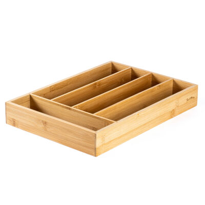 BAMBU KÖŞELİ ÇEKMECE İÇİ ÇATAL KAŞIK BIÇAK TEPSİSİ - 1