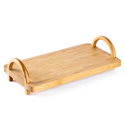 BAMBU TUTACAKLI DÜZ TEPSİ 30X16CM - 1