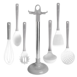 BEJ 7 PARÇA STANDLI SİLİKON SERVİS SETİ - TANTİTONİ