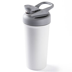 BEYAZ ÇİFT KATMANLI TUTACAKLI PASLANMAZ ÇELİK TERMOS BARDAK 720ML - Tantitoni