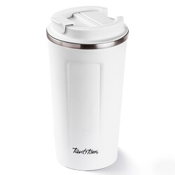 BEYAZ COFFEE YAZILI PASLANMAZ ÇELİK TERMOS BARDAK 500ML - 1