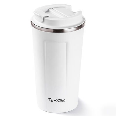 BEYAZ COFFEE YAZILI PASLANMAZ ÇELİK TERMOS BARDAK 500ML - 1