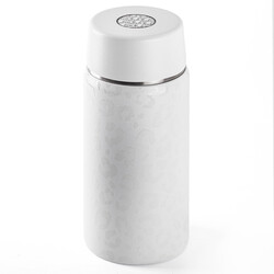 BEYAZ DESENLİ ÇİFT KATMANLI PASLANMAZ ÇELİK TERMOS 350ML - Tantitoni