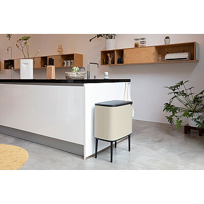 BO BEJ RENGİ DOKUNMATİK ÇÖP KUTUSU 36L - 2