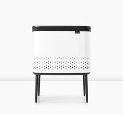 BO BEYAZ PLASTİK KAPAKLI ÇAMAŞIR SEPETİ 60L - Brabantia