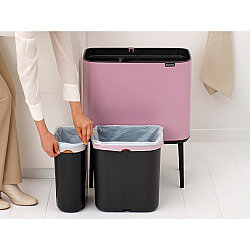 BO LILAC PINK DOKUNMATİK ÇÖP KUTUSU 11+23L - 3