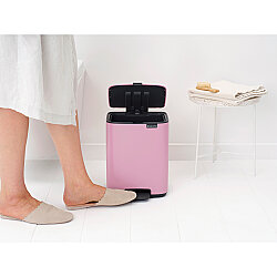 BO LILAC PINK PEDALLI ÇÖP KUTUSU 7L - 4