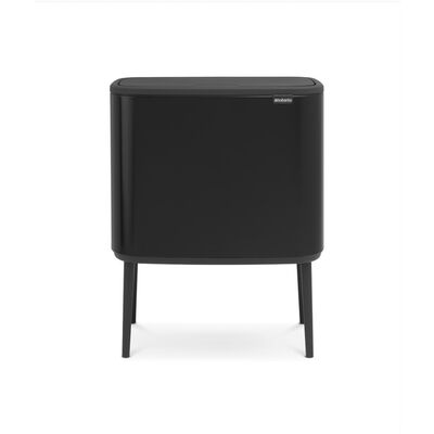 BO MATT BLACK DOKUNMATİK ÇÖP KUTUSU 11+23L - 1