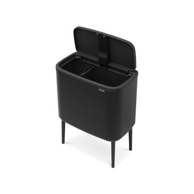 BO MATT BLACK DOKUNMATİK ÇÖP KUTUSU 11+23L - 5