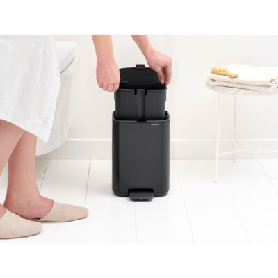 BO MATT BLACK PEDALLI ÇÖP KUTUSU 4L - 3