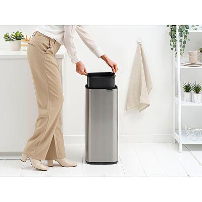 BO MATT STEEL FPP DOKUNMATİK ÇÖP KUTUSU 30L - 4