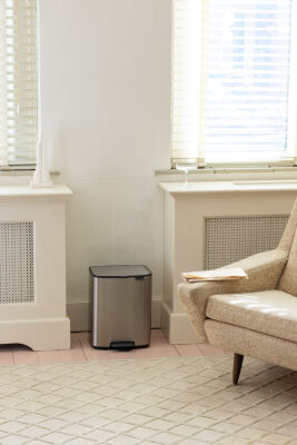 BO MATT STEEL FPP PEDALLI ÇÖP KUTUSU 12L - 2