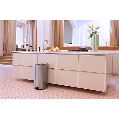 BO MATT STEEL FPP PEDALLI ÇÖP KUTUSU 30L - 5