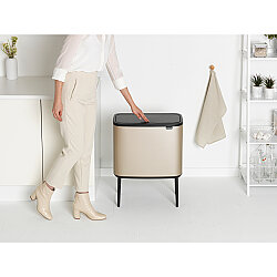 BO METALLIC GOLD DOKUNMATİK ÇÖP KUTUSU 36L - 3