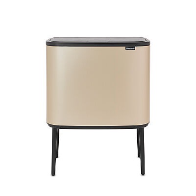 BO METALLIC GOLD DOKUNMATİK ÇÖP KUTUSU 36L - 1