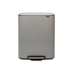 BO MINERAL CONCRETE GREY PEDALLI ÇÖP KUTUSU 60L - 1