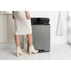 BO MINERAL CONCRETE GREY PEDALLI ÇÖP KUTUSU 60L - 3