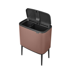 BO SATIN TAUPE DOKUNMATİK ÇÖP KUTUSU 11+23L - 4