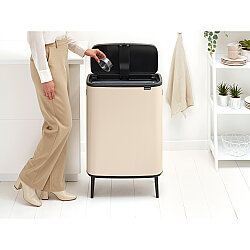 BO SOFT BEIGE HI DOKUNMATİK ÇÖP KUTUSU 60L - 4