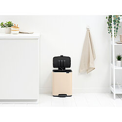 BO SOFT BEIGE PEDALLI ÇÖP KUTUSU 12L - 3