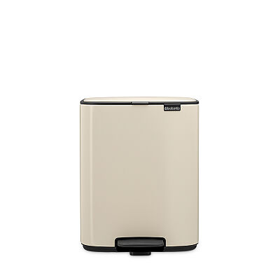 BO SOFT BEIGE PEDALLI ÇÖP KUTUSU 12L - 1