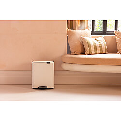 BO SOFT BEIGE PEDALLI ÇÖP KUTUSU 12L - 6