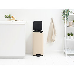BO SOFT BEIGE PEDALLI ÇÖP KUTUSU 30L - 3