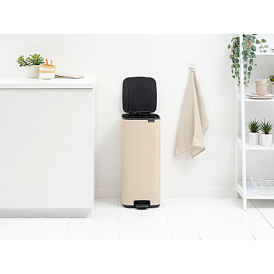 BO SOFT BEIGE PEDALLI ÇÖP KUTUSU 30L - 3