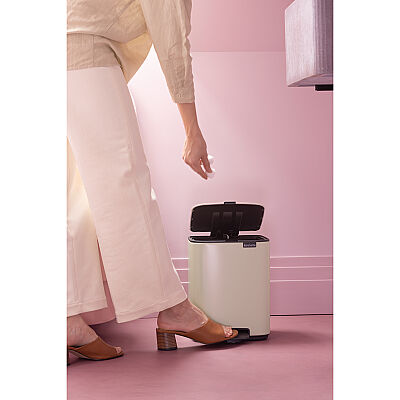 BO SOFT BEIGE PEDALLI ÇÖP KUTUSU 7L - 5