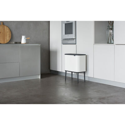 BO WHITE DOKUNMATİK ÇÖP KUTUSU 11+23L - 2