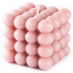 PEMBE KARE BUBBLE MUM 320GR 7.5X7.5X7.5CM - Tantitoni