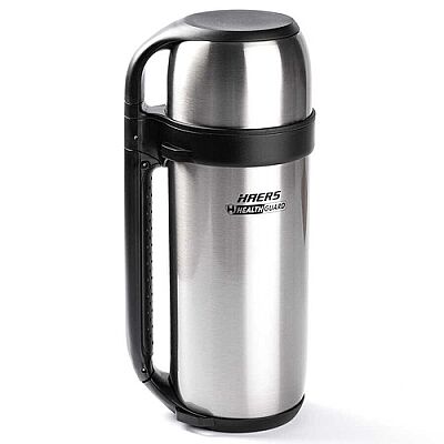 ÇİFT KATMANLI TUTACAKLI PASLANMAZ ÇELİK TERMOS 1.5L - 1